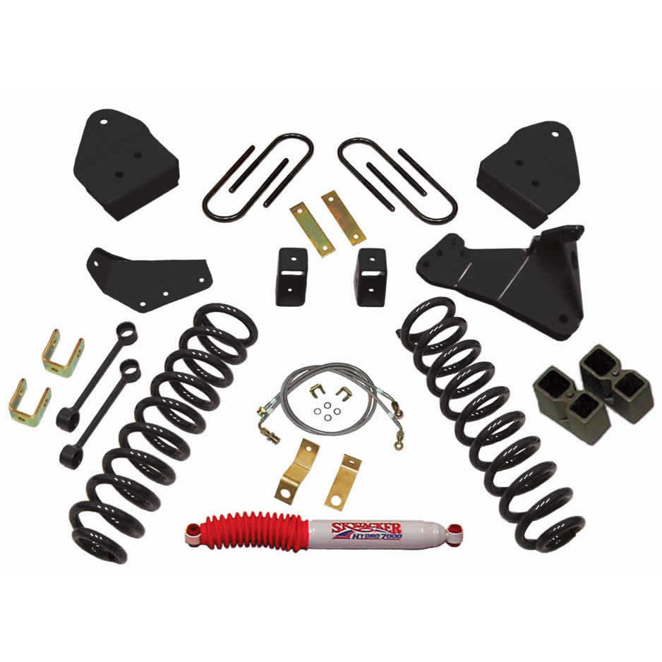 Lift Kit 6 Inch Lift Includes Front Coil Springs Rear Blocks 08-10 Ford F-250 Super Duty Skyjacker