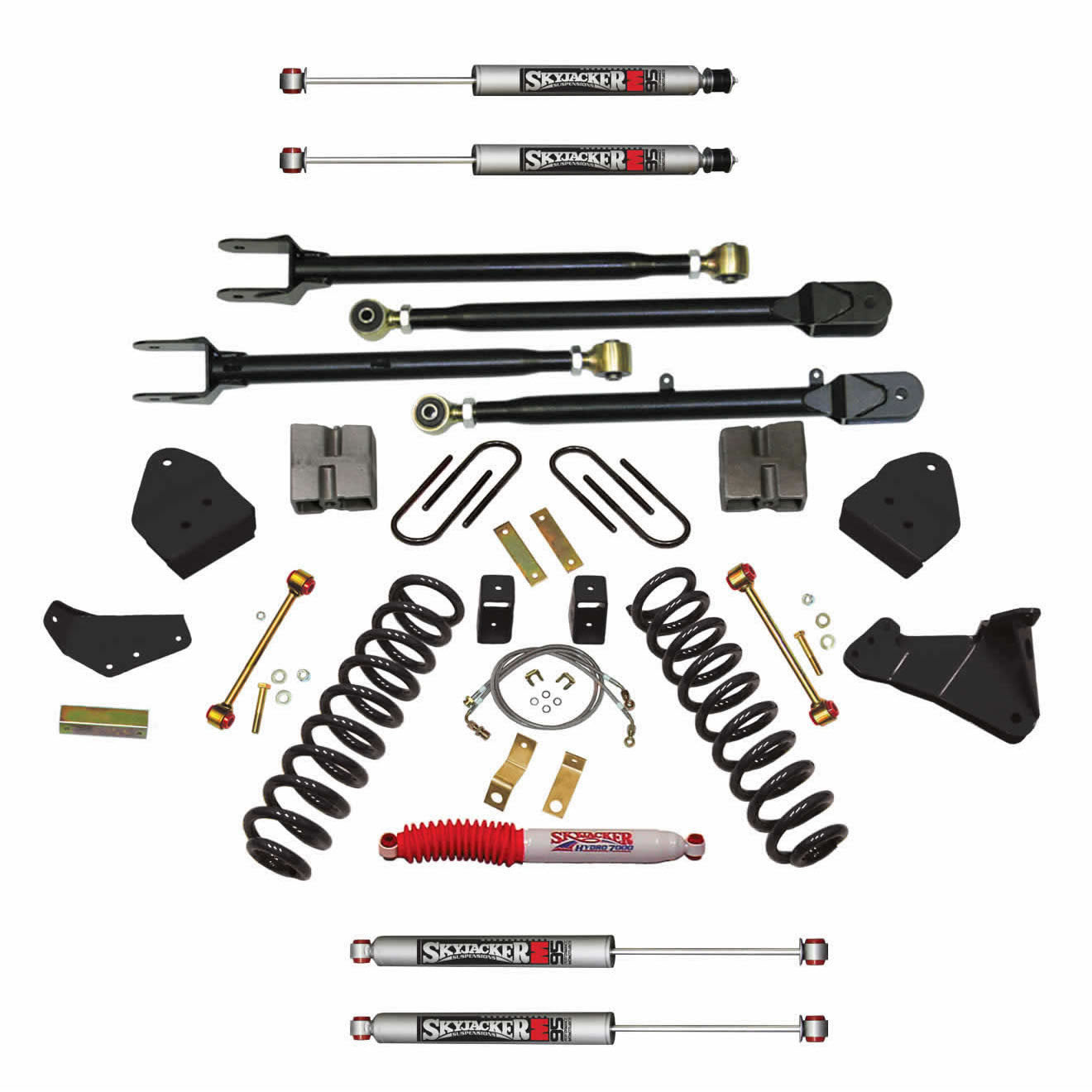 Suspension Lift Kit w/Shock M95 Performance Shocks 6 Inch Lift 08-10 Ford F-350 Super Duty Skyjacker