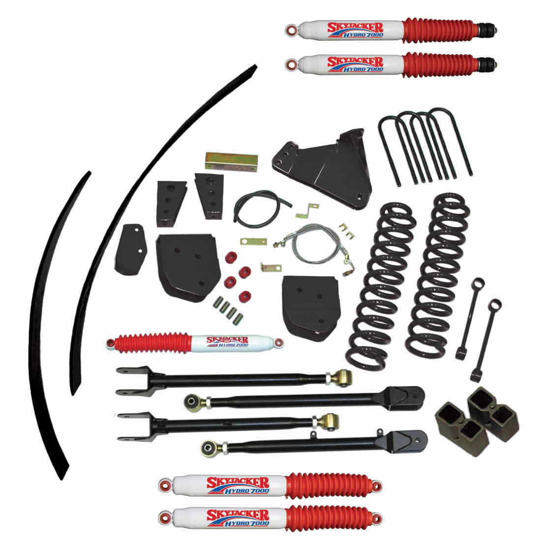 Suspension Lift Kit w/Shock 8.5 Inch Lift 4-Link Conversion 08-10 Ford F-250 Super Duty Skyjacker