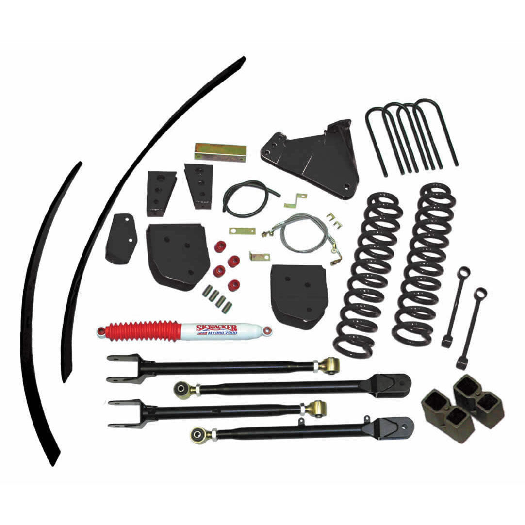 Class II Lift Kit 8 Inch Lift Incl Front Coils/Rear Add-A-Leafs 08-10 Ford F-250 Super Duty Skyjacker