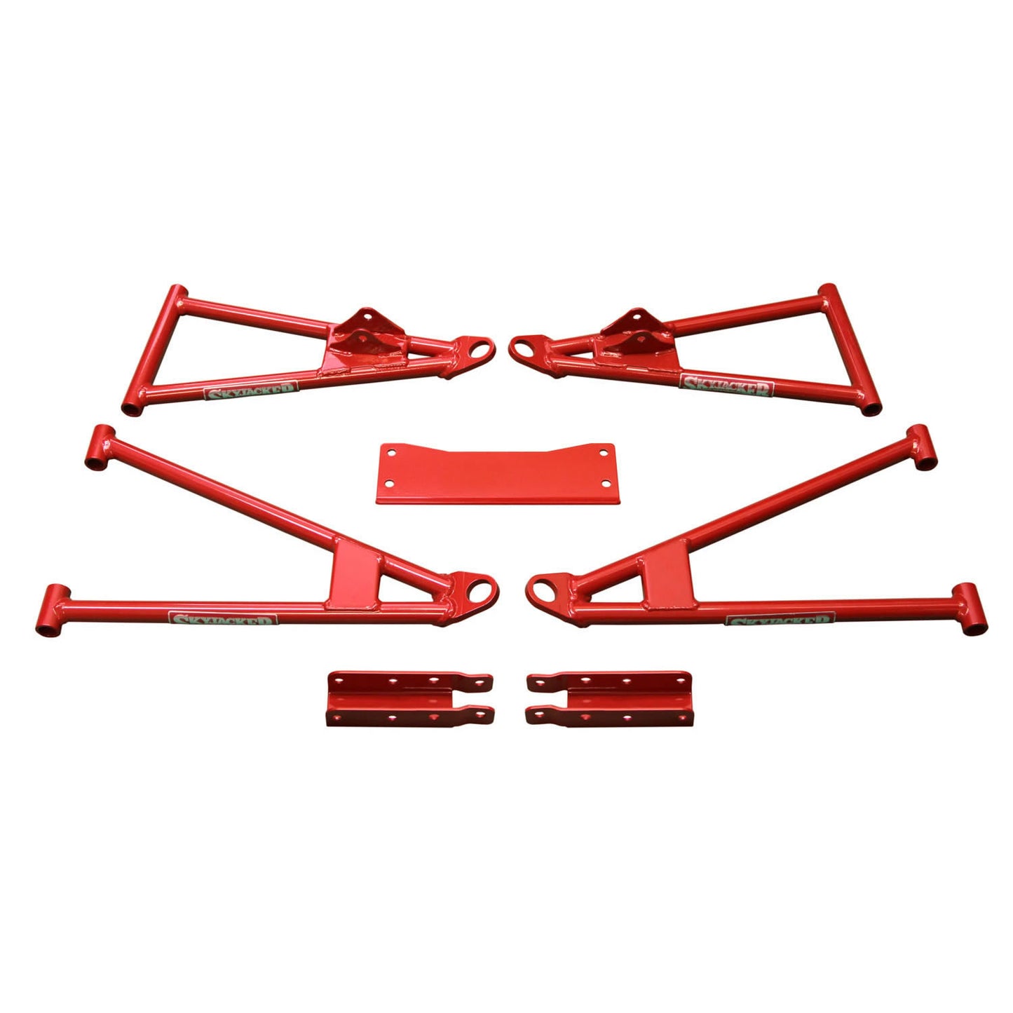 Forward A-Arm Kit 13-18 Polaris Ranger Incl. Front Upper A-Arms Front Lower A-Arms: Front Upper Bumper Extension Brackets Front Lower Bumper Extension Bracket Skyjacker