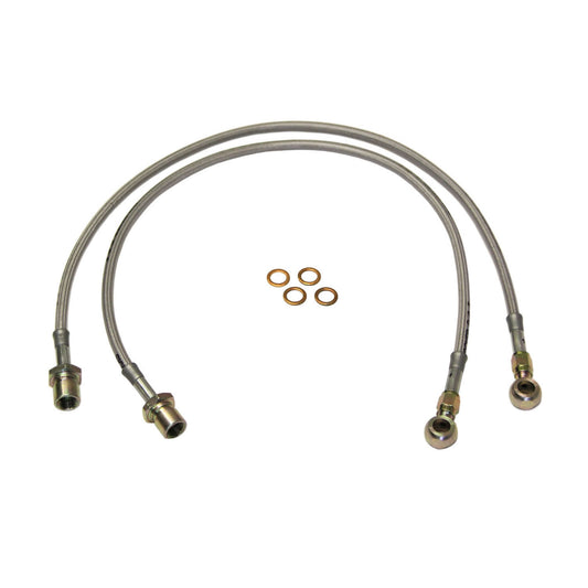 Silverado/Sierra Stainless Steel Brake Line 07-07 Silverado/Sierra 1500 Front Lift Height 5-7 Inch Pair Skyjacker