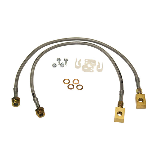 Chevy/GMC Stainless Steel Brake Line 88-98 Pickup/Suburban Front Lift Height 0-3 Inch Pair Skyjacker