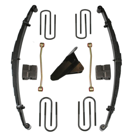 Lift Kit 4 Inch Lift 00-05 Ford Excursion Includes Front Springs Upper Track Bar Bracket Sway Bar Links Rear Blocks U Bolts Skyjacker