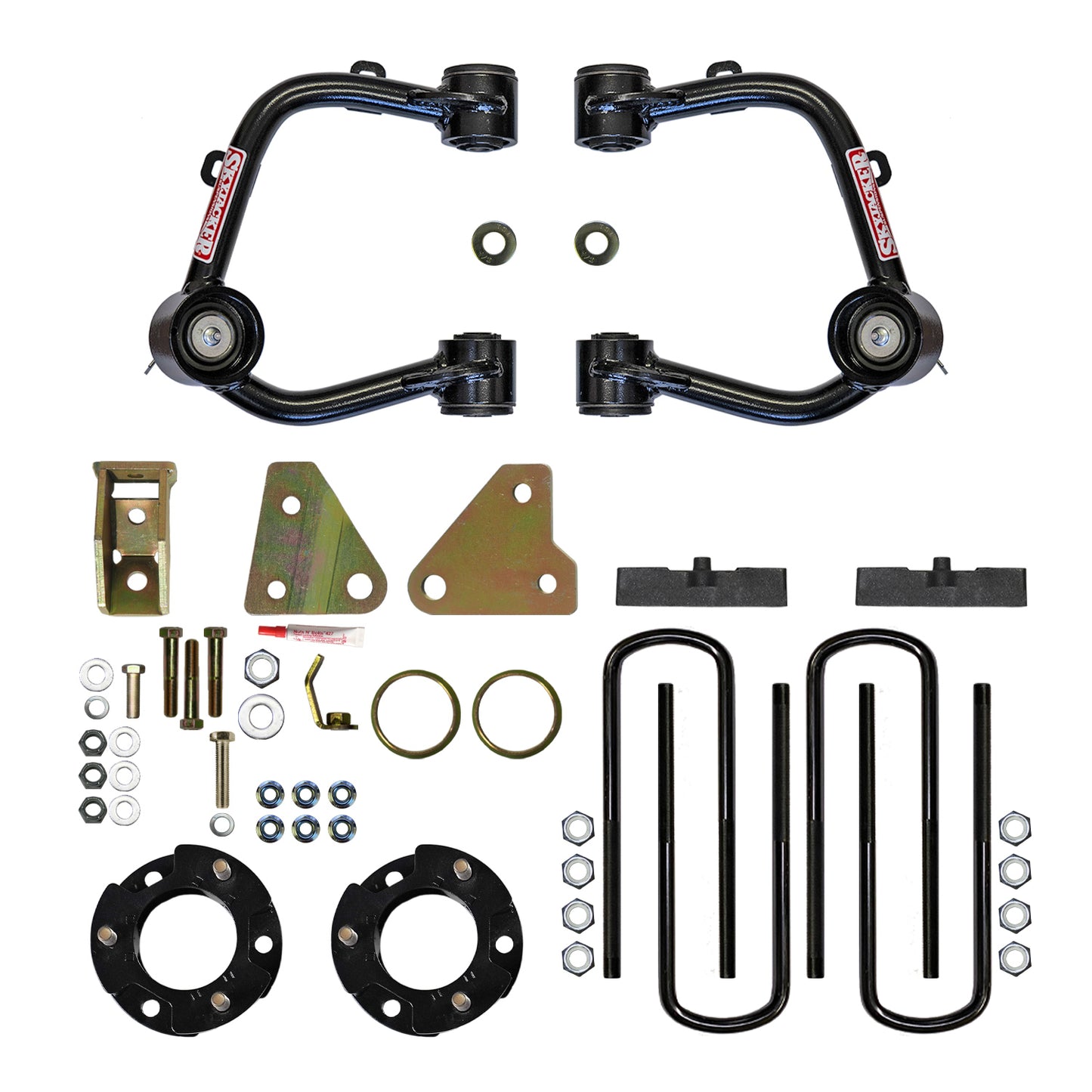 3.5 Inch Control Arm and Strut Spacer Lift Kit with Rear Blocks And U-bolts 20-22 Ford Ranger Skyjacker