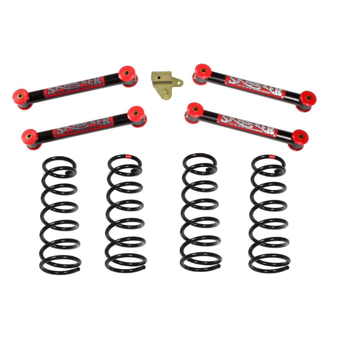 Standard Lift Kit 3 Inch Lift 93-98 Jeep Grand Cherokee Includes Front/Rear Coil Springs Front/Rear Lower Links Track Bar Bracket Skyjacker