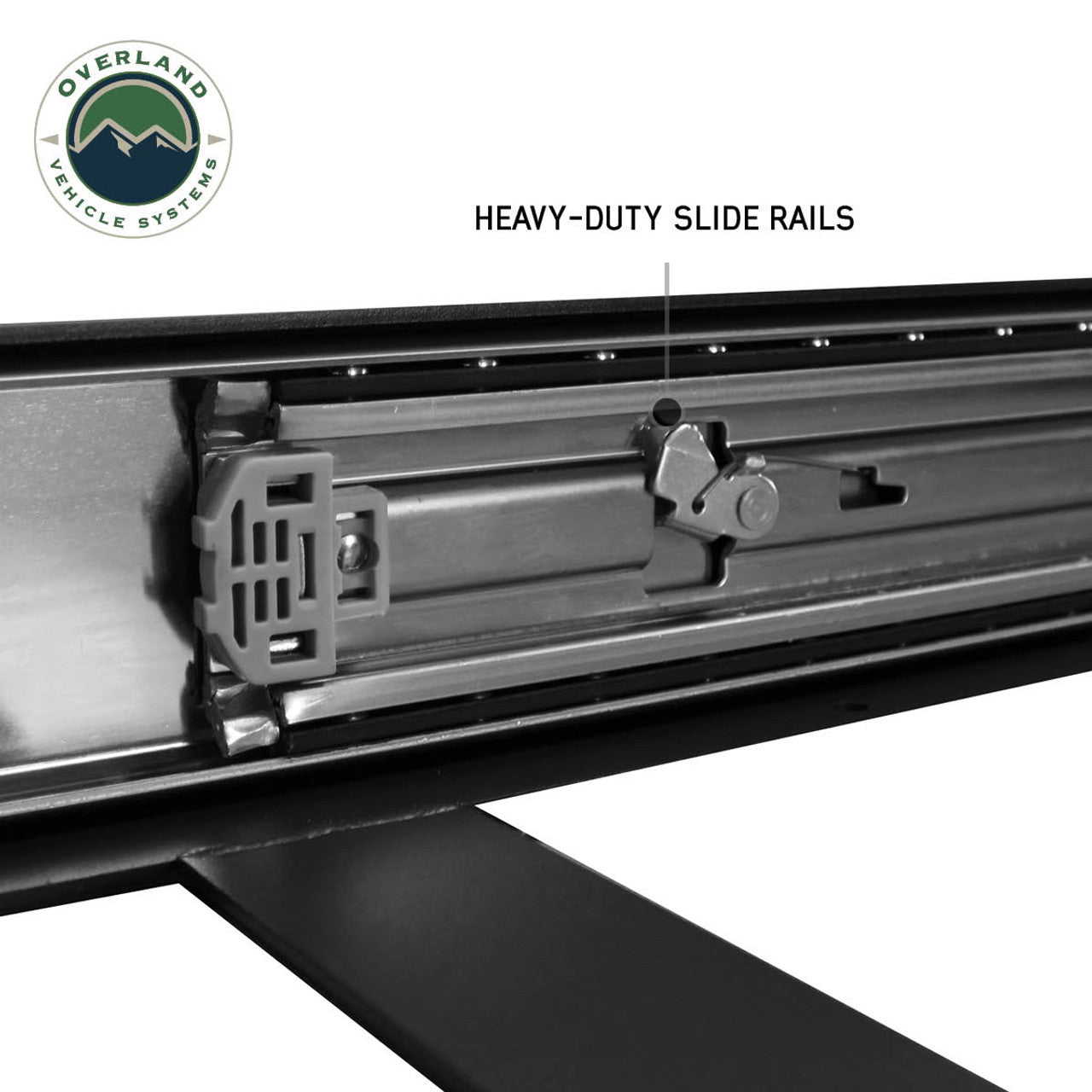 Heavy Duty Fridge Slide - Black Powder Coat Universal