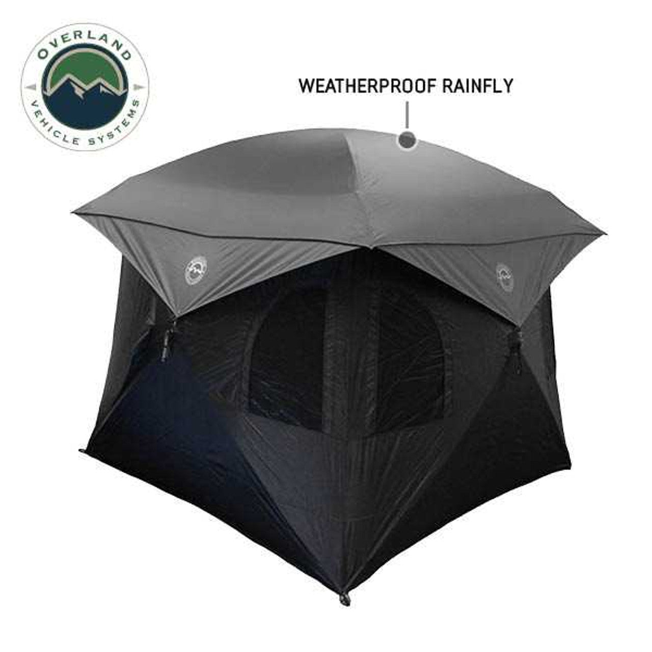 Hubcentric Ground Tent - Black Body & Grey Rainfly