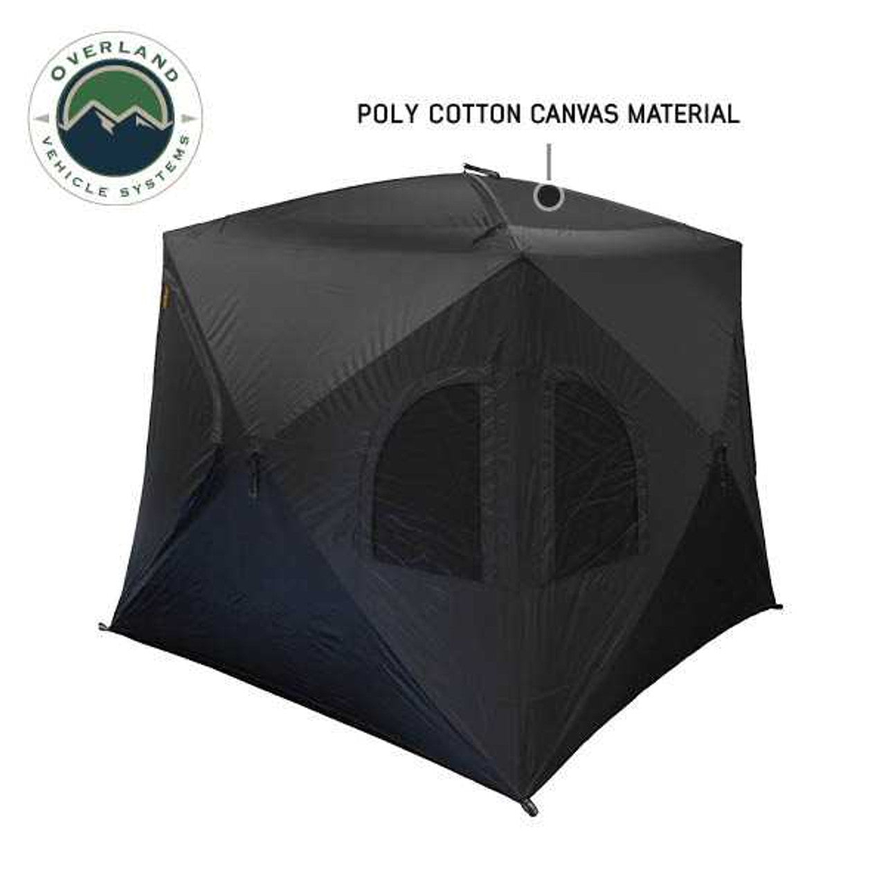 Hubcentric Ground Tent - Black Body & Grey Rainfly