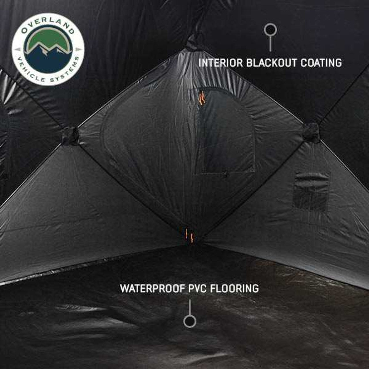 Hubcentric Ground Tent - Black Body & Grey Rainfly