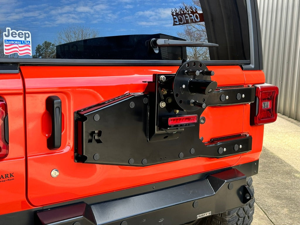 Rusty's Tire Carrier - 2018 and Later JL Wrangler