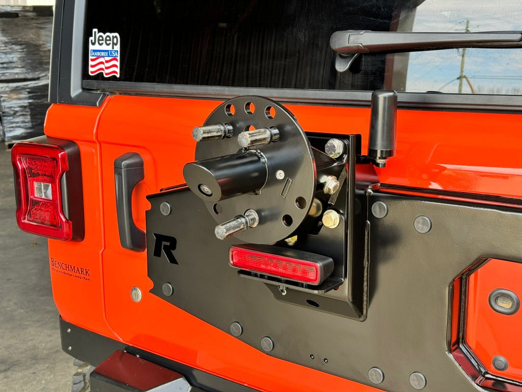 Rusty's Tire Carrier - 2018 and Later JL Wrangler