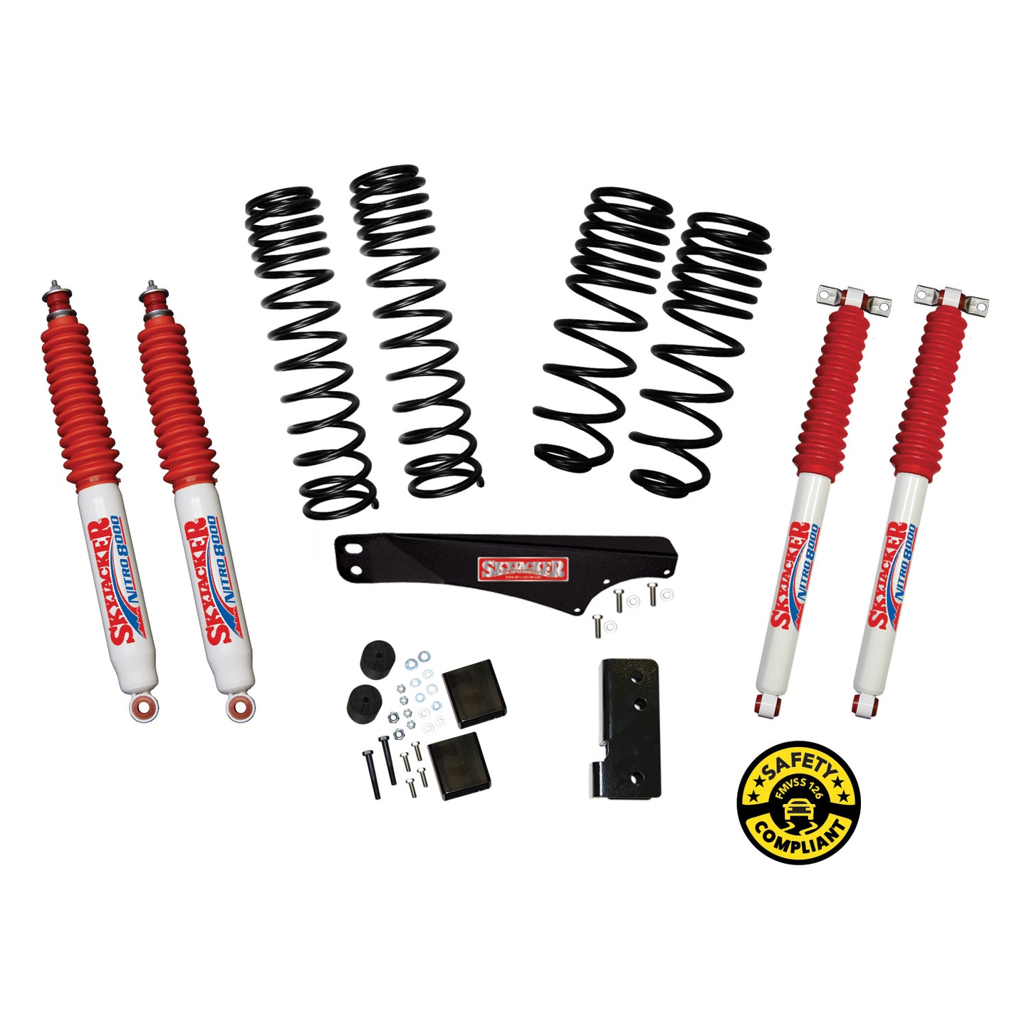 2-2.5 Inch Dual Rate Long Travel Suspension Lift Kit W/Nitro Shocks 4 Door Skyjacker