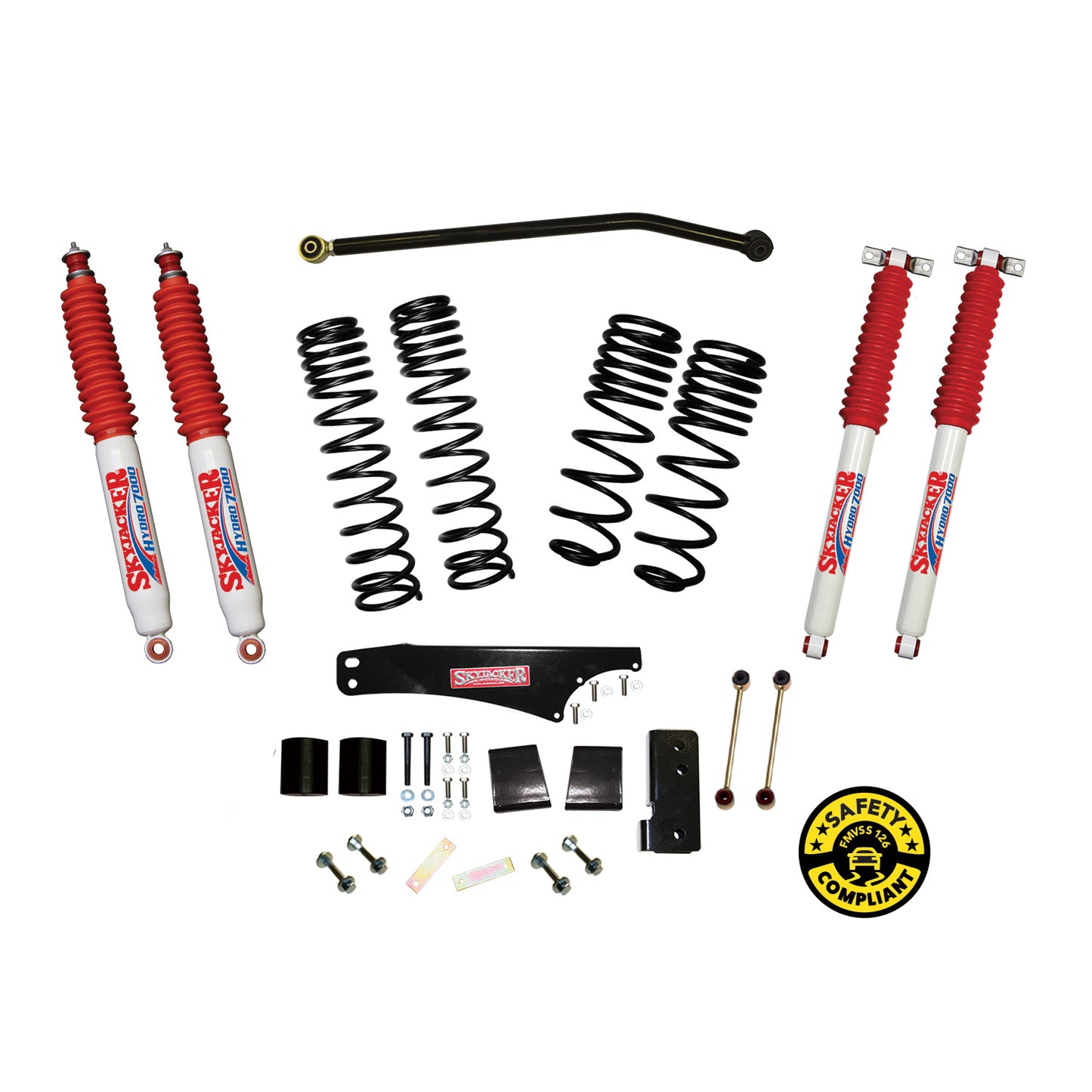 3.5-4 Inch Dual Rate Long Travel Suspension Lift Kit 4 Door Hydro Shocks Skyjacker