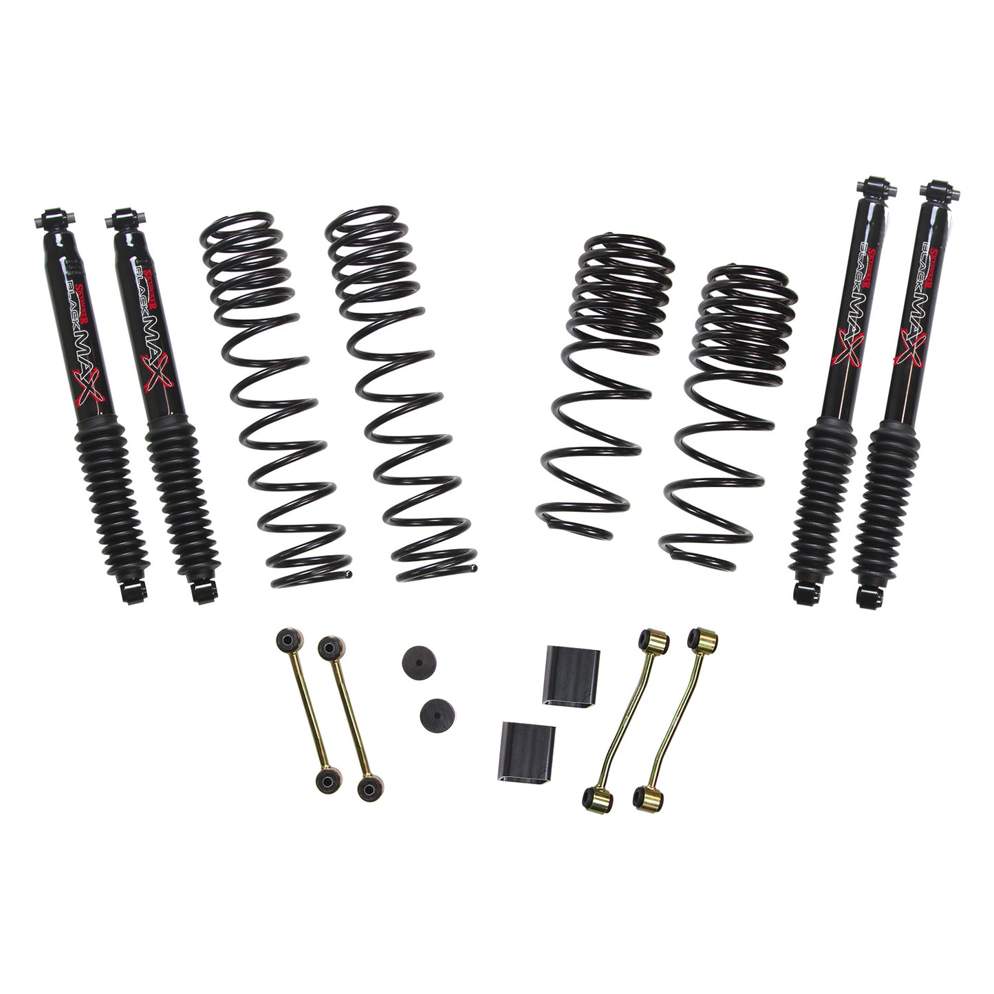 Jeep JL Diesel 2.5 Inch Dual Rate Long Travel Suspension Lift W/Black MAX Shocks 2020 Wrangler JL Non-Rubicon Skyjacker