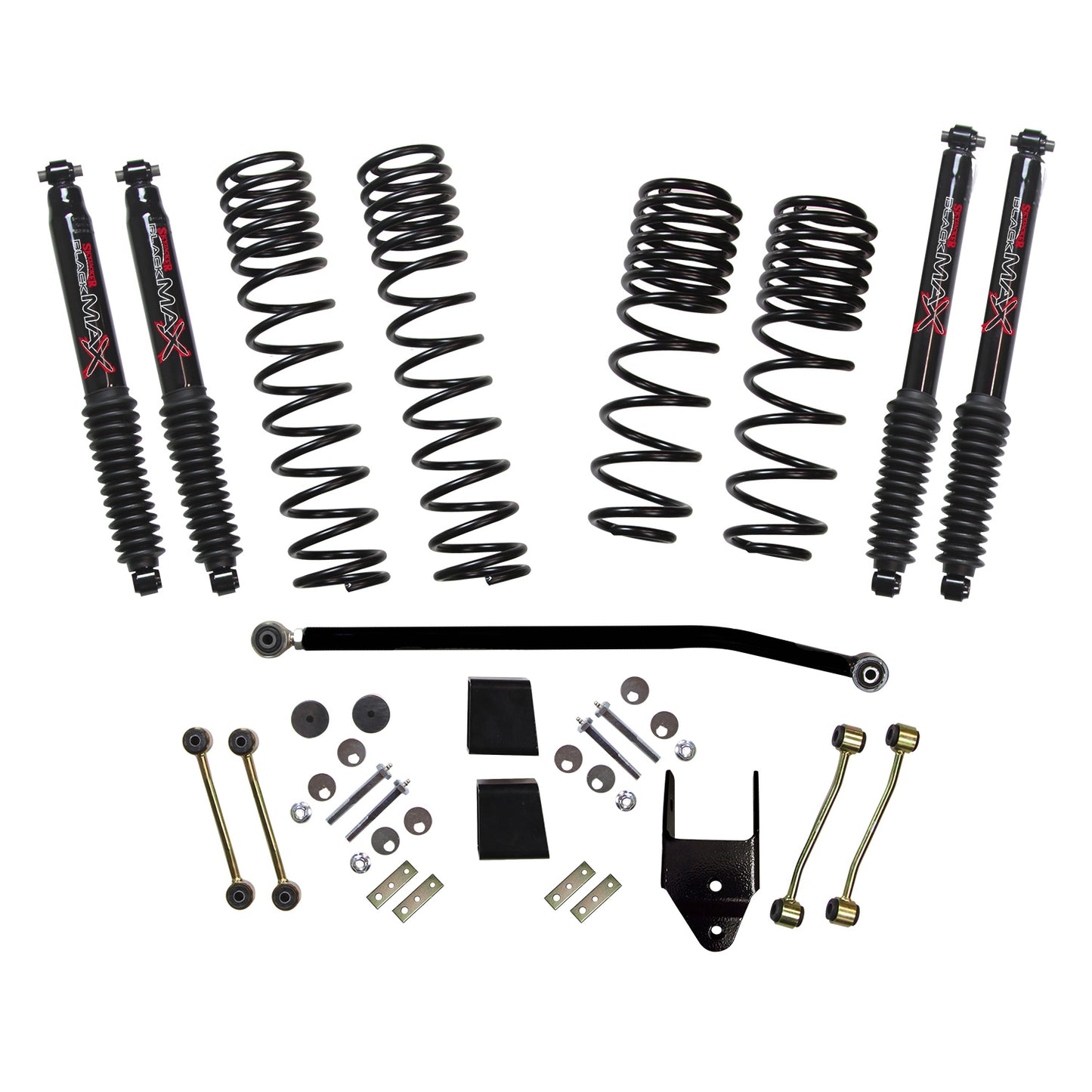 Jeep JL Diesel 3.5-4.0 Inch Dual Rate Long Travel Suspension Lift W/Black MAX Shocks 2020 Wrangler JL Rubicon Skyjacker