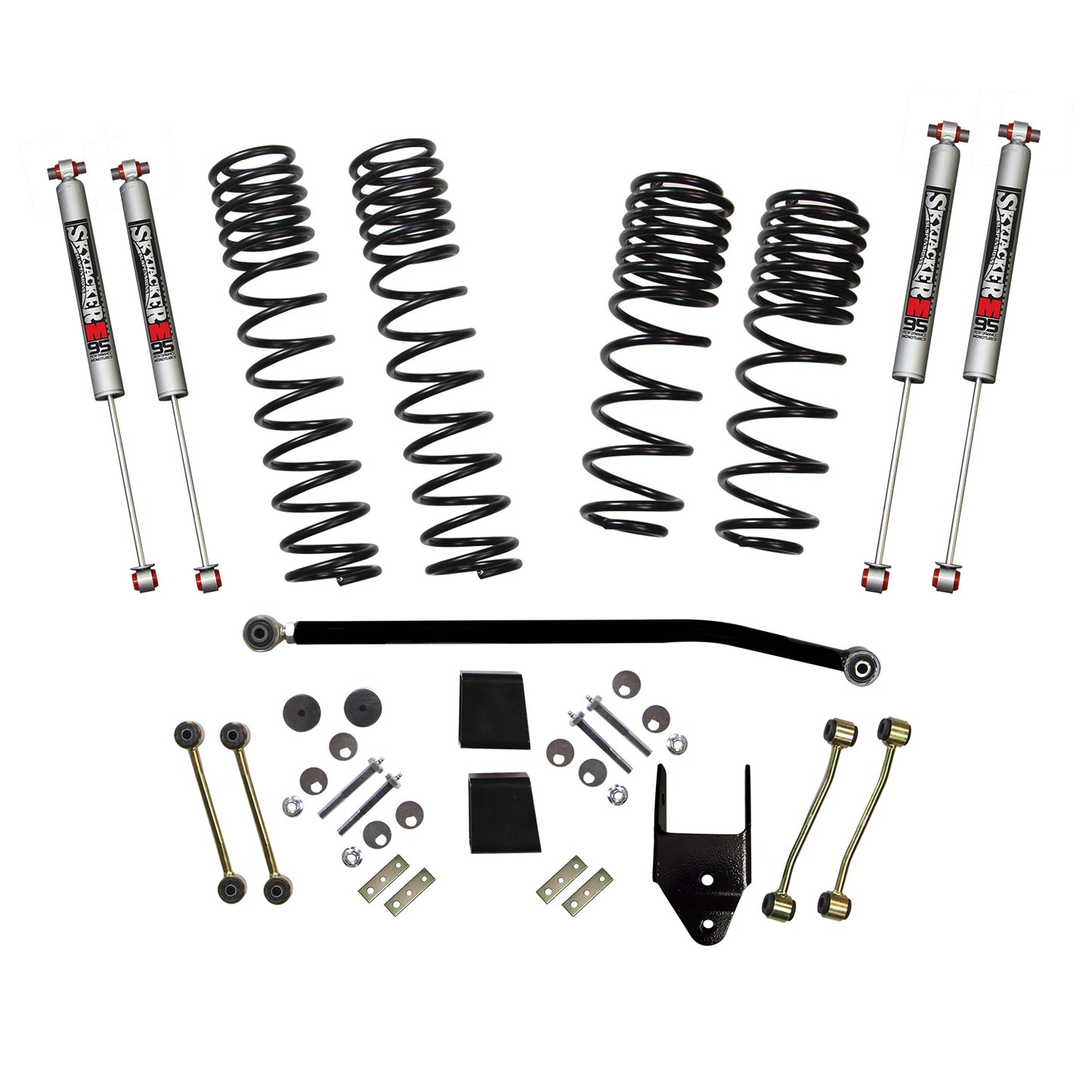 Jeep JL Diesel 3.5-4.0 Inch Dual Rate Long Travel Suspension Lift W/M95 Monotube 9500 2020 Wrangler JL Rubicon Skyjacker