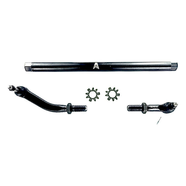 Apex Chassis Heavy Duty JK 2.5 Ton Heavy Duty No Flip Drag Link Assembly in Steel. Fits: 07-18 Jeep Wrangler JK JKU Rubicon Sahara Sport. Note this NO-FLIP kit fits vehicles with a lift of 3.5 inches or less