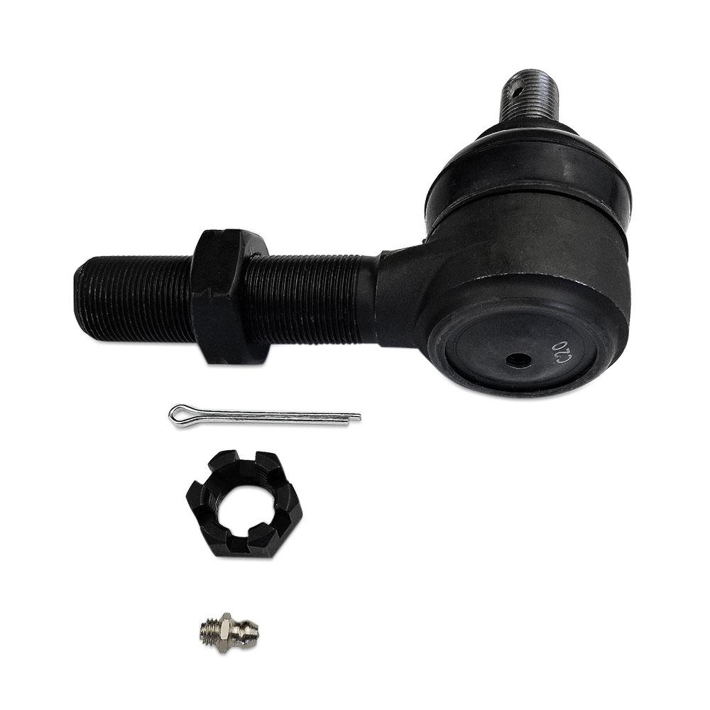 Apex Chassis Heavy Duty 1 Ton Tie Rod & Drag Link Assembly in Black Aluminum Fits: 07-18 Jeep Wrangler JK JKU Rubicon Sahara Sport.  Note this FLIP kit fits vehicles with a lift exceeding 3.5 inches. This kit requires drilling the knuckle.