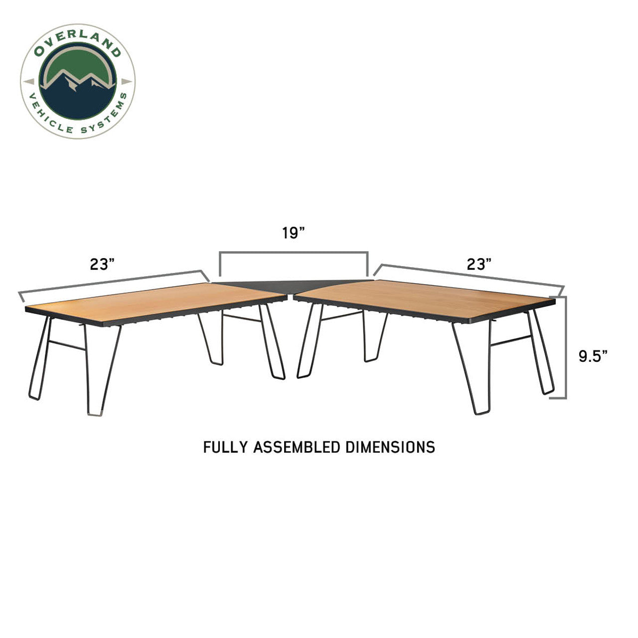 Kick It Camp Table - Wood Base & Storage Bag