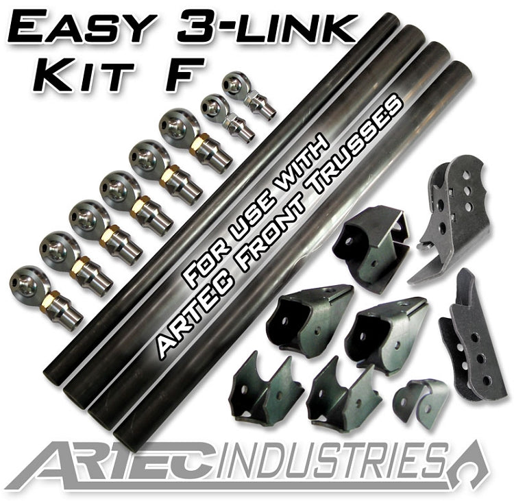 Easy 3 Link Kit F for Artec Trusses Yes Outside Frame Chevy / Ford 78-79 Front Driver Rear Passenger Artec Industries