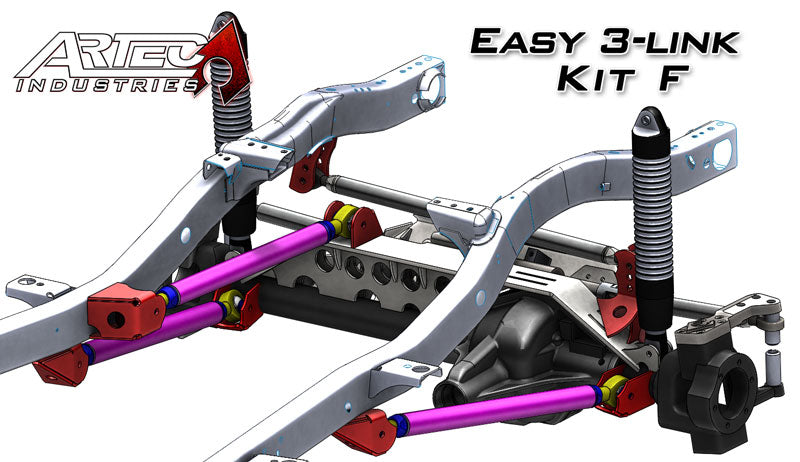 Easy 3 Link Kit F for Artec Trusses Yes Outside Frame Chevy / Ford 78-79 Front Driver Rear Passenger Artec Industries