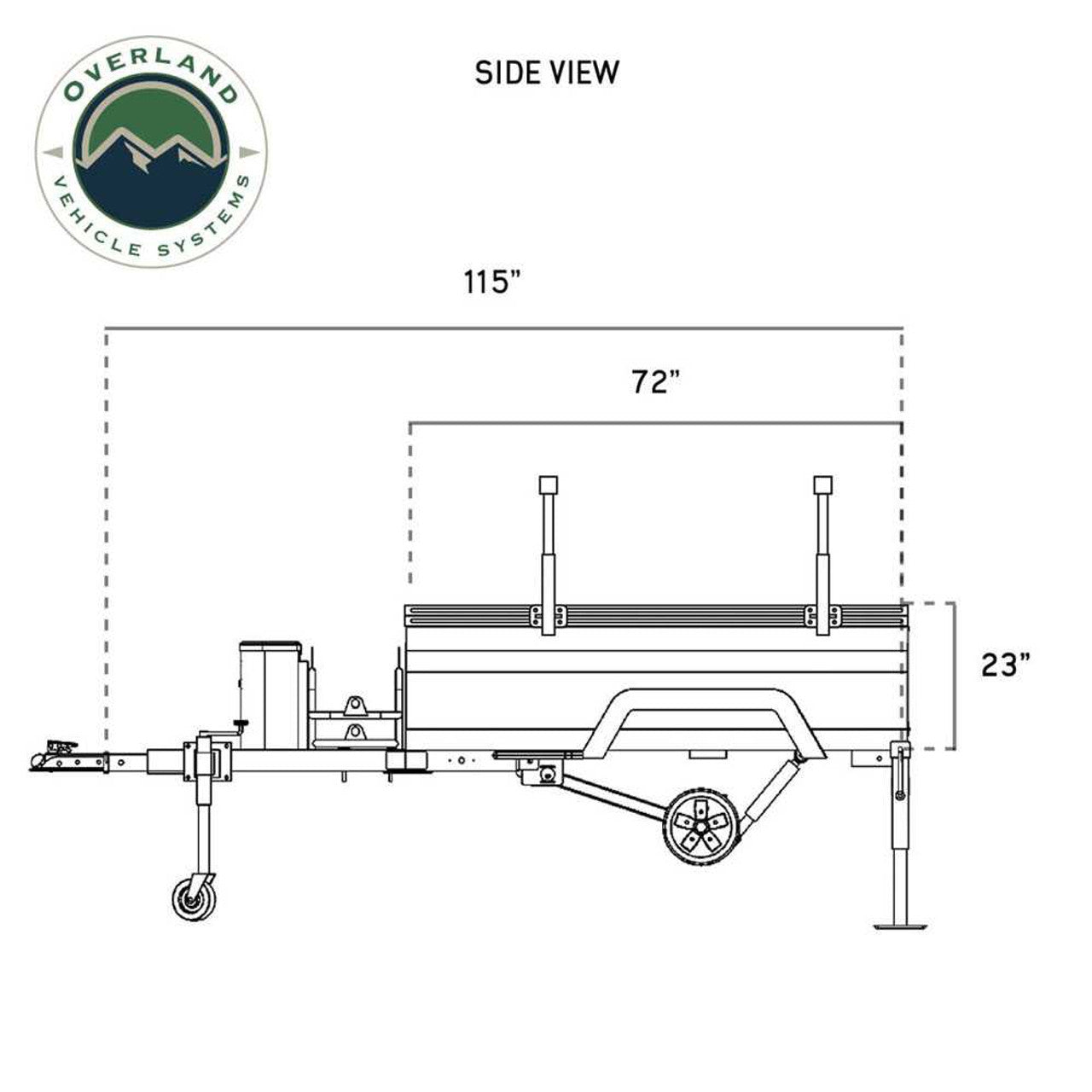 Off Road Trailer - Military Style With Full Articulating Suspension