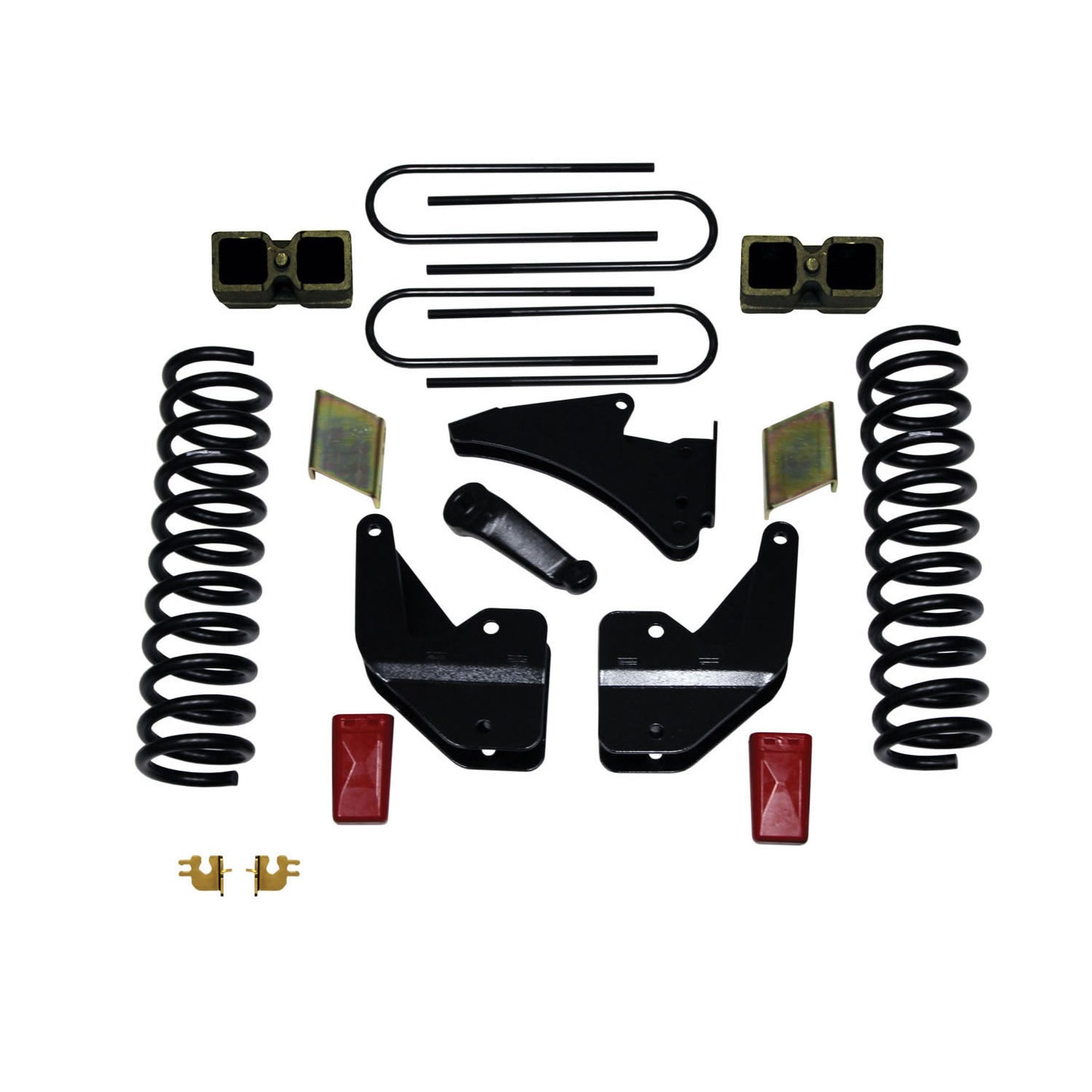 Lift Kit 3.5-4 Inch Lift 13-19 Ram 3500 Includes Front Coil Springs Rear Block And U-Bolts Skyjacker