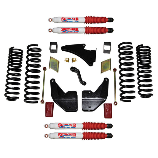 Suspension Lift Kit w/Shock 4 Inch Lift 14-19 Ram 2500 Incl. Front And Rear Coil Springs Skyjacker