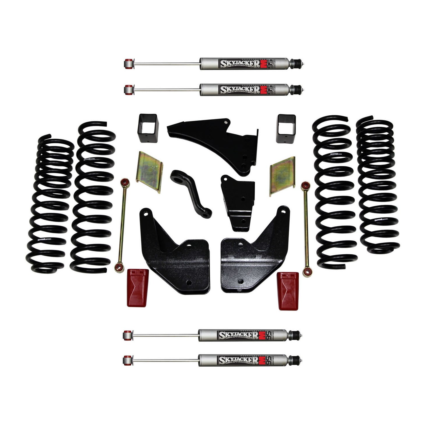 Suspension Lift Kit w/Shock M95 Performance Shocks 6 Inch Lift 14-19 Ram 2500 Incl. Front And Rear Coil Springs Skyjacker