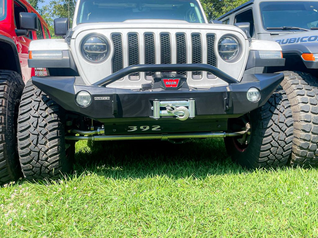 Rusty's Front Bumper Skid Plate with Cutout Panel - JL Wrangler / JT Gladiator