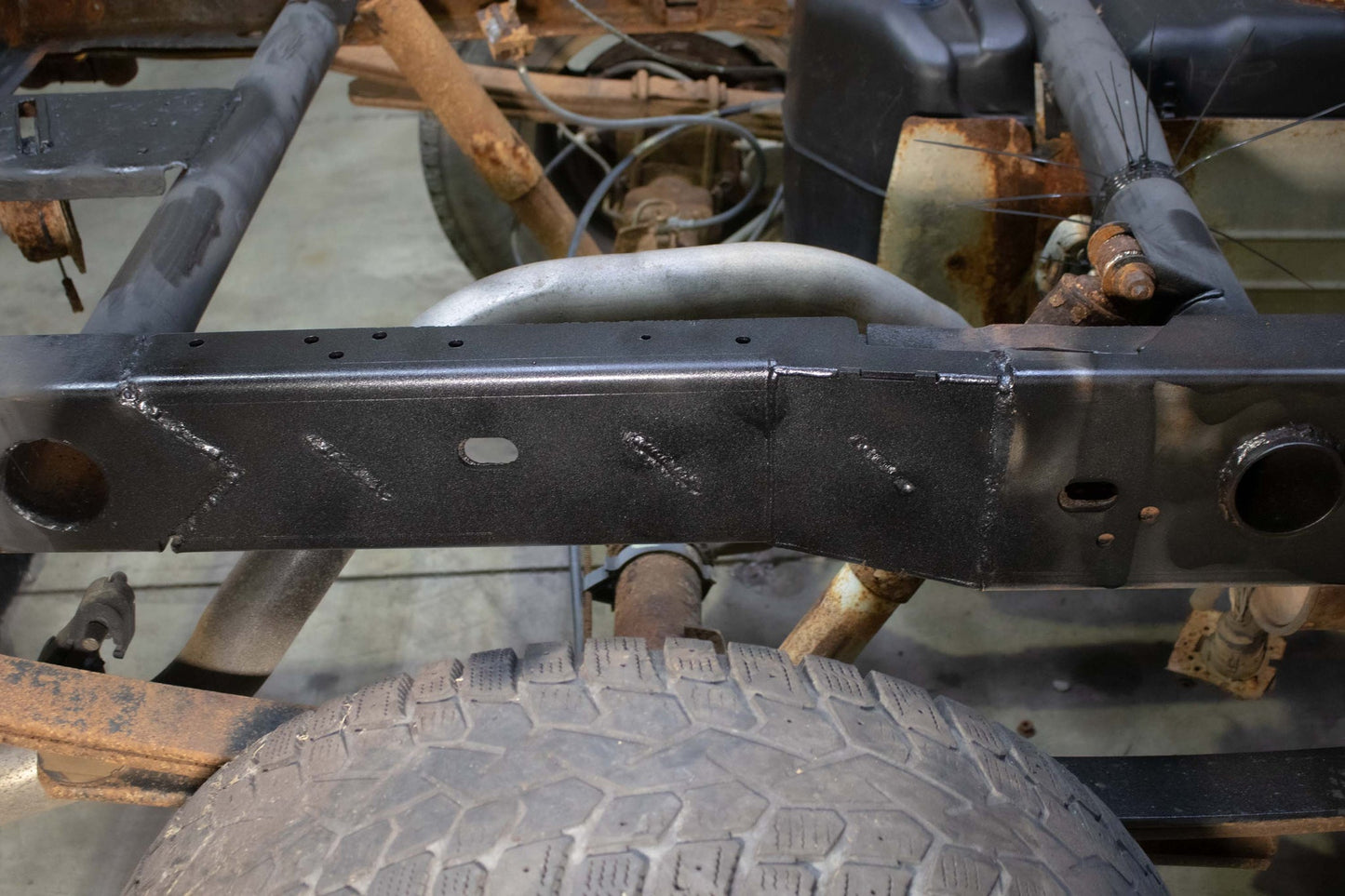 99-06 Silverado 1500 Chevy Over Axel Frame Section (Left) Rust Buster