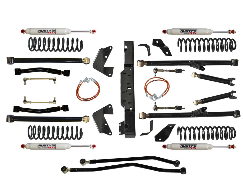 Rusty's JK Wrangler 3.25" Bolt-On Long Travel Kit with RX100 Shocks