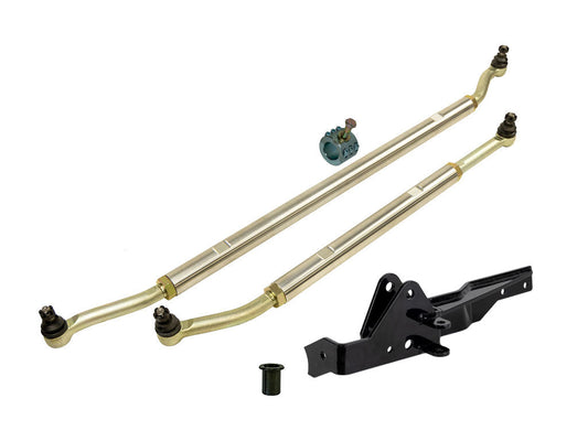 Rusty's Aluminum HD Steering System - JL Wrangler / JT Gladiator - Drag Link Flip Configuration