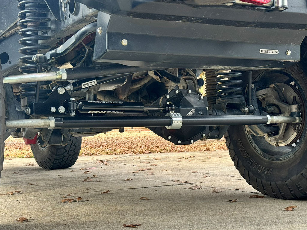 Rusty's Aluminum HD Steering System - JL Wrangler / JT Gladiator - Drag Link Flip Configuration