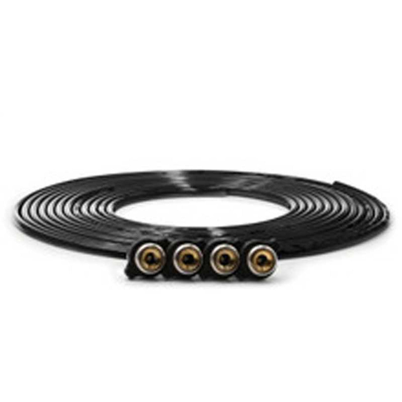 Replacement tire whip hose kit 240" Black with 4 quick release Chucks