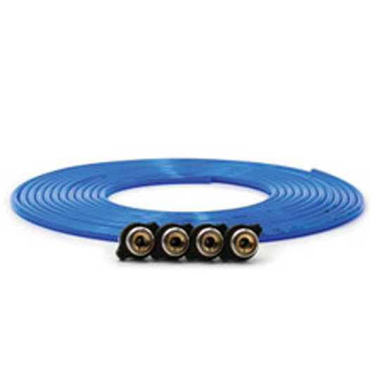 Replacement tire whip hose kit 240" Blue with 4 quick release Chucks