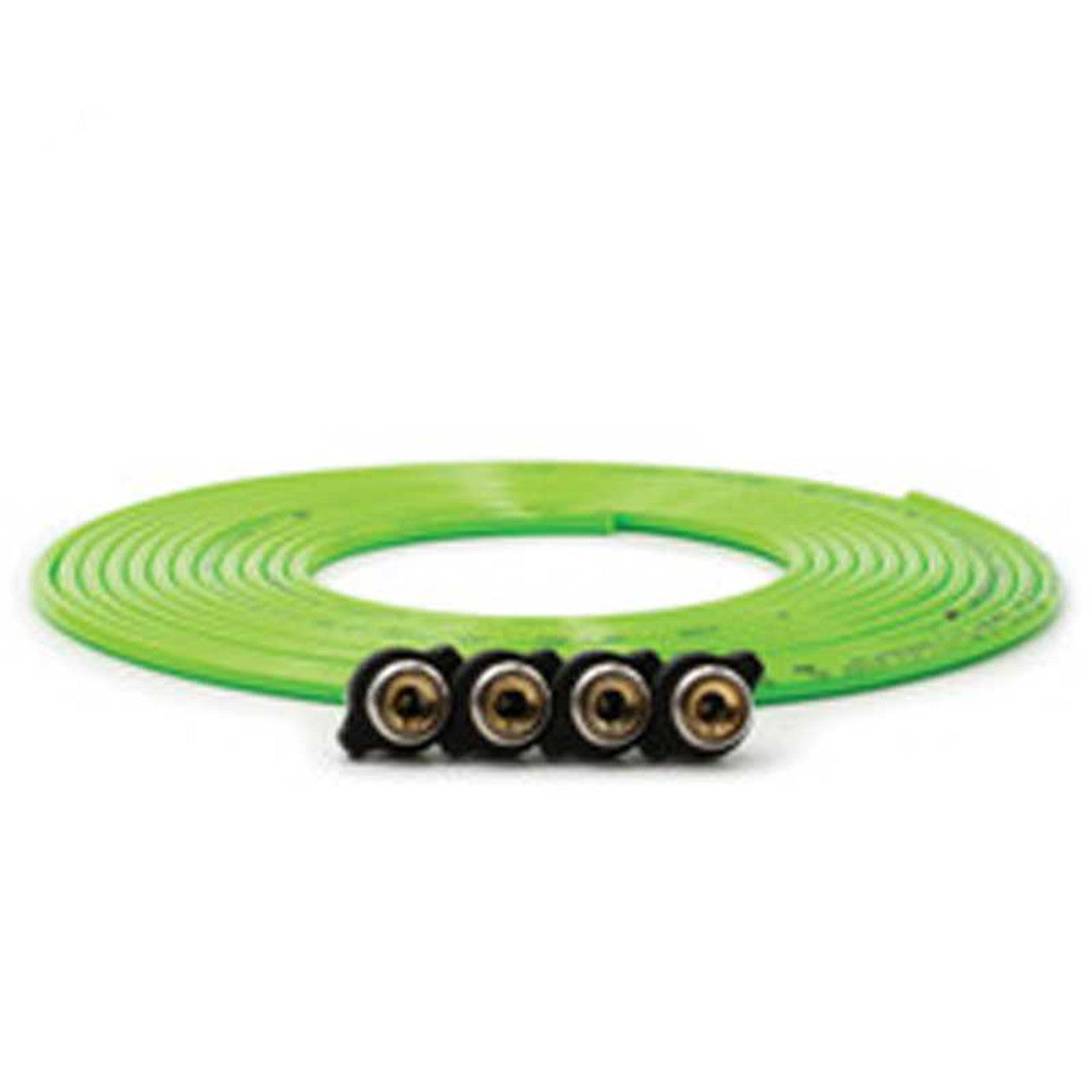 Replacement tire whip hose kit 240" Green with 4 quick release Chucks