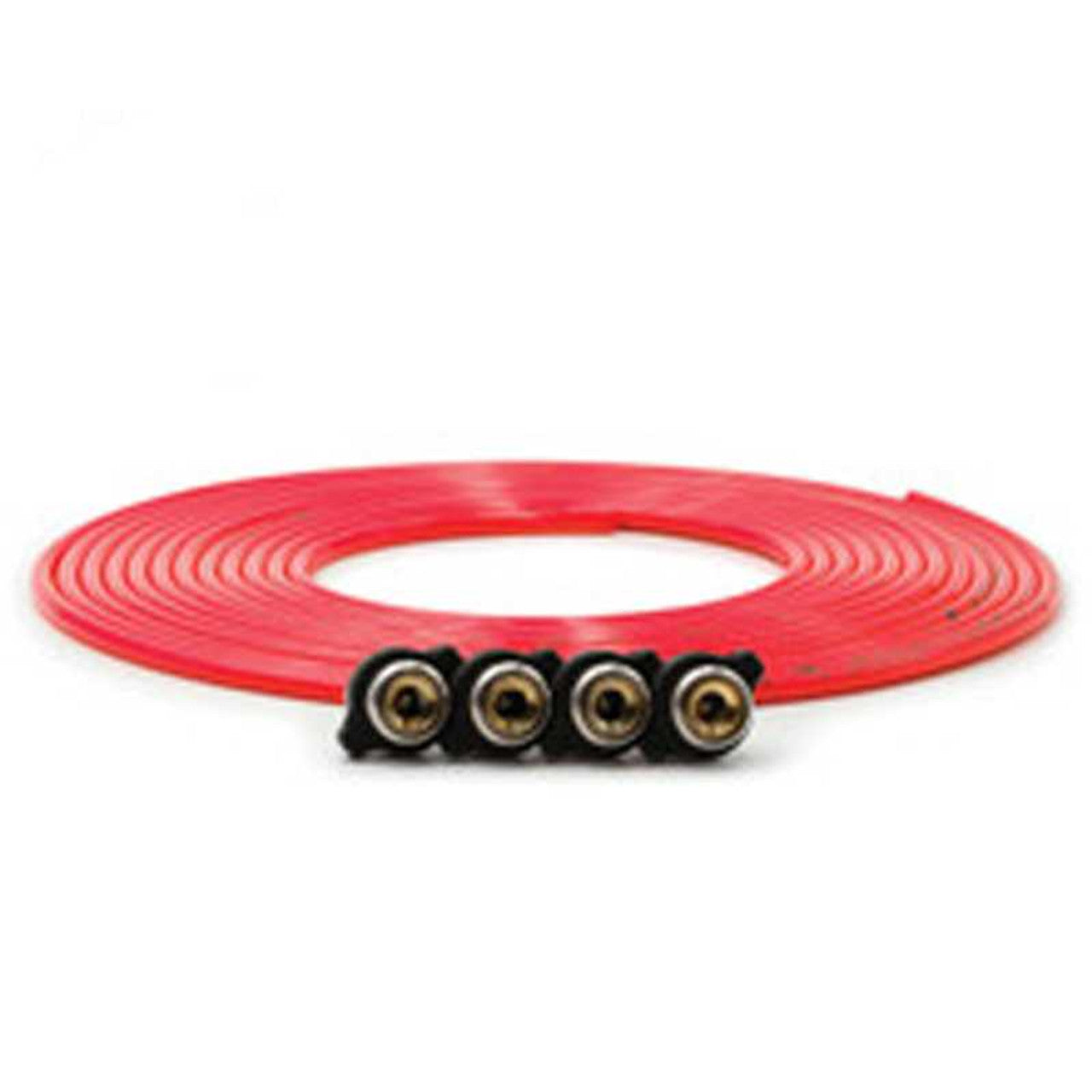 Replacement tire whip hose kit 240" Red with 4 quick release Chucks