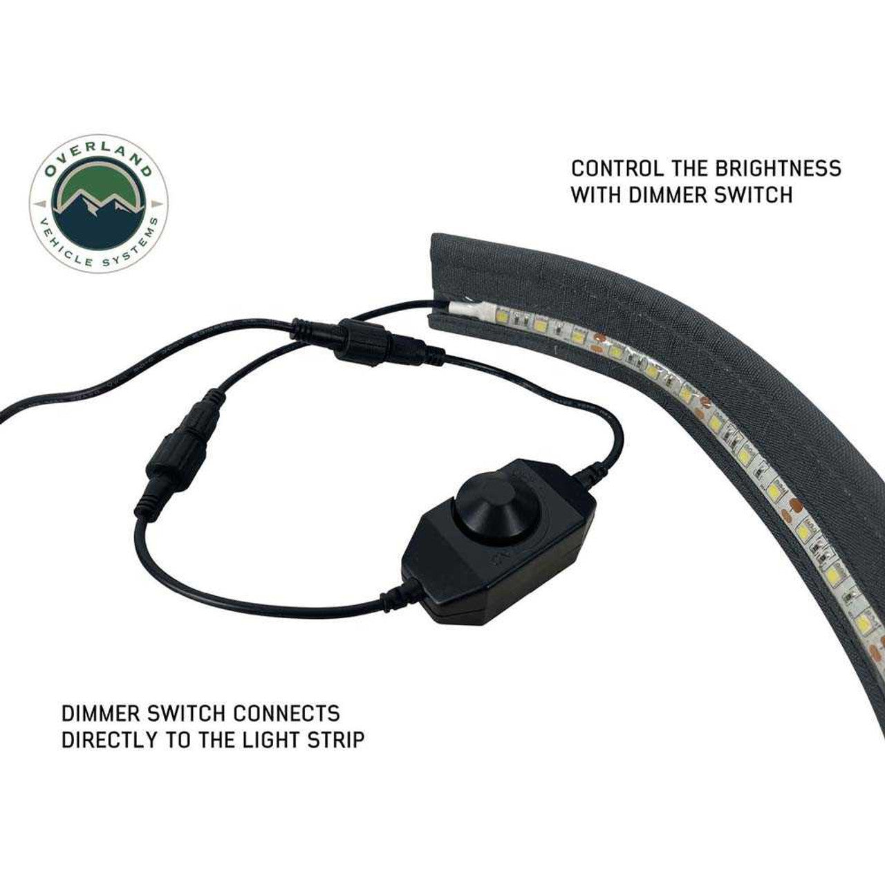 Flexible 47" Flexible LED Light with Dimmer and Adaptor for Roof Top Tent and Awning