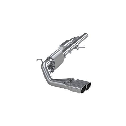 3 Inch Cat Back Exhaust System Pre-Axle Dual Outlet T409 Stainless Steel For 09-18 Silverado/Sierra 1500 4.3L V6, 5.3L V8 with one-piece driveshaft excluding Regular cab 19-19 Silverado/Sierra 1500 4.3L V6, 5.3L V8 Limited LD MBRP