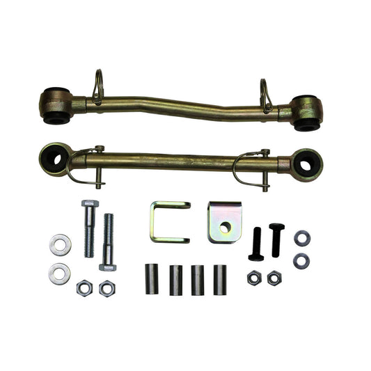 Sway Bar Extended End Links Disconnect Front Lift Height 6 Inch Double Black Rubber Bushings 97-06 Jeep Wrangler 97-06 Jeep TJ Skyjacker