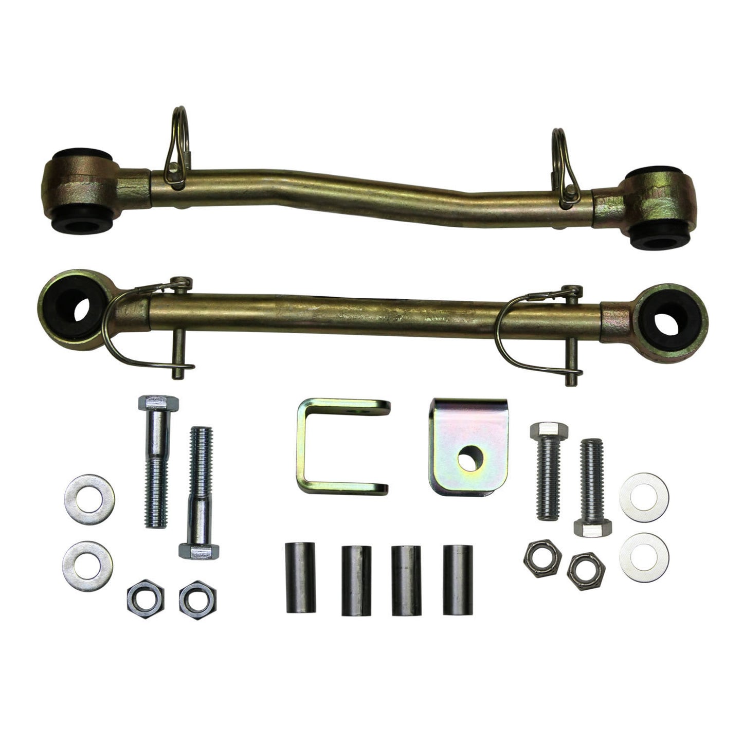 Sway Bar Extended End Links Disconnect Front Lift Height 6 Inch Double Black Rubber Bushings 84-01 Jeep Cherokee Skyjacker