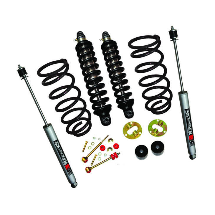 Suspension Lift Kit w/Shock 3 Inch Lift 03-19 Toyota 4Runner Incl. Front Coil-Over Shocks Front Coil Springs Coil-Over Shock Brackets Rear Coil Spring Rear Sway Bar Link Rear M95 Monotube Shock Skyjacker