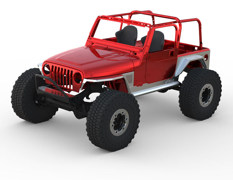 Jeep TJ Standard Steel Corner Armor 97-06 Wrangler TJ Artec Industries