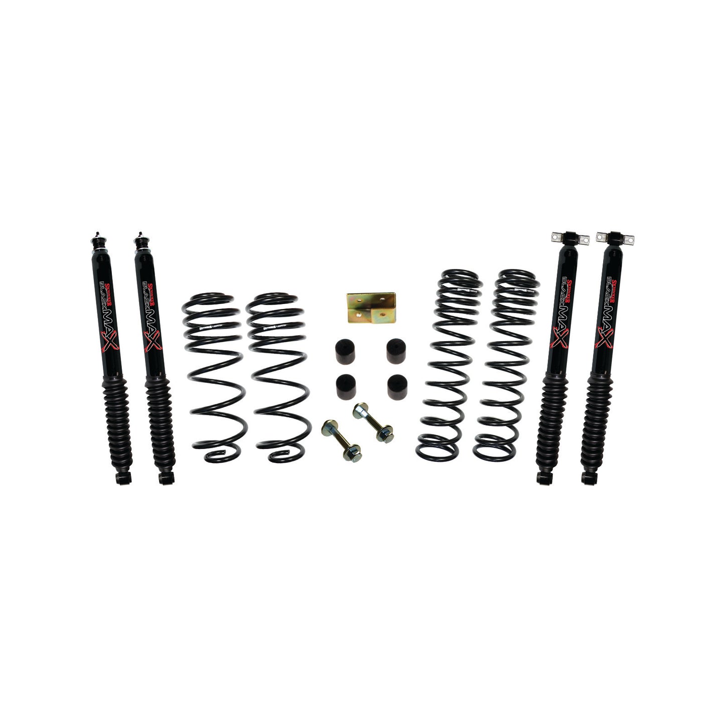 2.5 Inch Dual Rate Long Travel One Box Kit With Black Max Shocks TJ/LJ 1997-2006 Jeep Wrangler/Unlimited Skyjacker