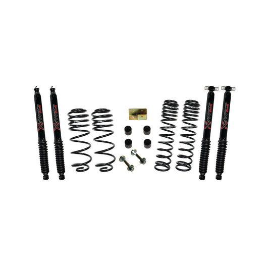 2.5 Inch Dual Rate Long Travel One Box Kit With Black Max Shocks TJ/LJ 1997-2006 Jeep Wrangler/Unlimited Skyjacker