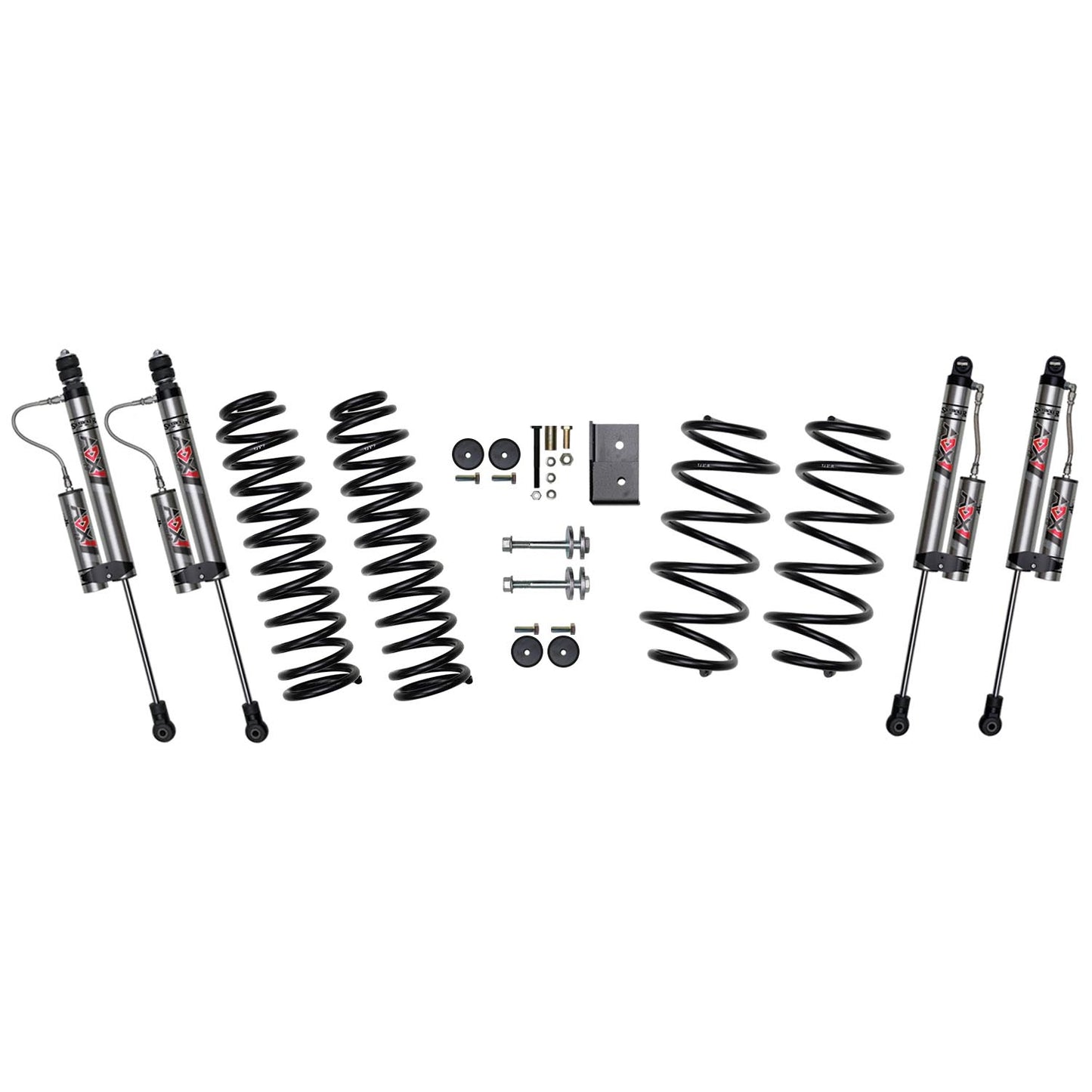 3 Inch Suspension Lift System With ADX 2.0 Remote Reservoir Shocks 97-06 Jeep Wrangler TJ Skyjacker