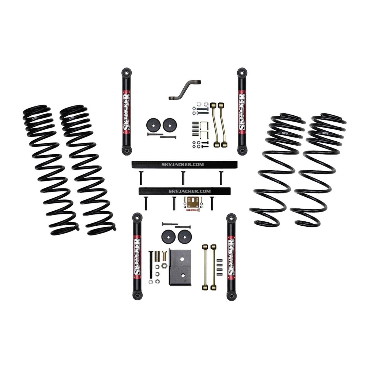 4 Inch Suspension Lift System With ADX 2.0 Remote Reservoir Shocks with Lower Links 97-02 Jeep Wrangler TJ Skyjacker