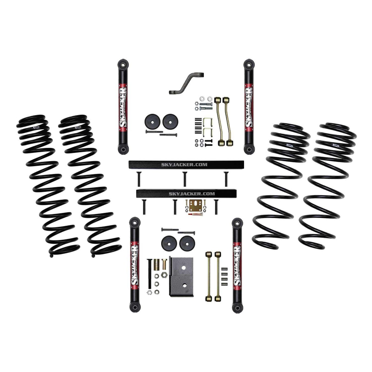 4 Inch Suspension Lift System With ADX 2.0 Remote Reservoir Shocks with Lower Links 03-06 Jeep Wrangler TJ Skyjacker